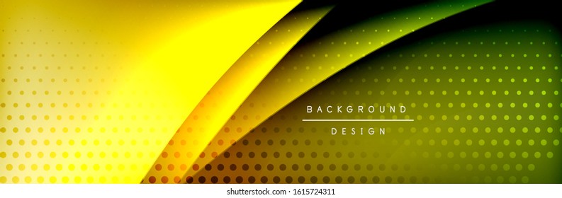 Flowing waves with 3d shadow effects and fluid gradients. Dynamic trendy abstract background. Vector Illustration For Wallpaper, Banner, Background, Card, Book, Illustration, landing, page, cover