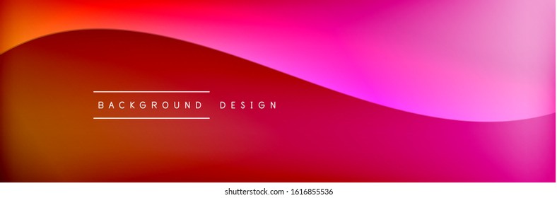Flowing waves with 3d shadow effects and fluid gradients. Dynamic trendy abstract background. Vector Illustration For Wallpaper, Banner, Background, Card, Book, Illustration, landing, page, cover