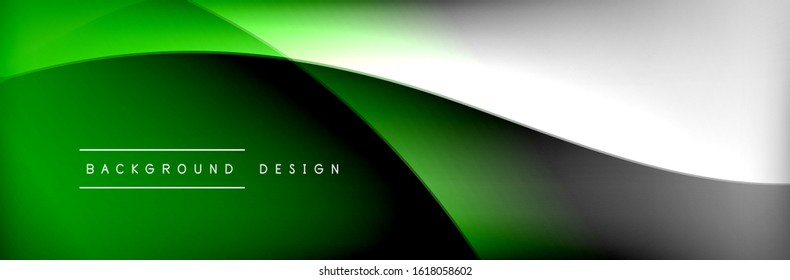 Flowing waves with 3d shadow effects and fluid gradients. Dynamic trendy abstract background. Vector Illustration For Wallpaper, Banner, Background, Card, Book, Illustration, landing, page, cover