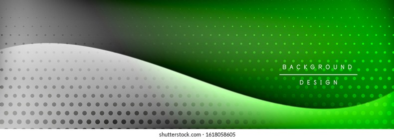 Flowing waves with 3d shadow effects and fluid gradients. Dynamic trendy abstract background. Vector Illustration For Wallpaper, Banner, Background, Card, Book, Illustration, landing, page, cover