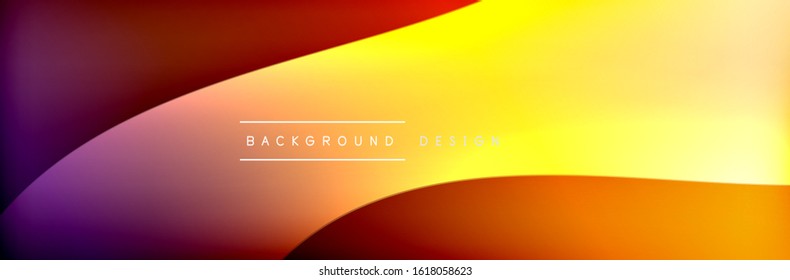 Flowing waves with 3d shadow effects and fluid gradients. Dynamic trendy abstract background. Vector Illustration For Wallpaper, Banner, Background, Card, Book, Illustration, landing, page, cover