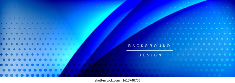 Flowing waves with 3d shadow effects and fluid gradients. Dynamic trendy abstract background. Vector Illustration For Wallpaper, Banner, Background, Card, Book, Illustration, landing, page, cover
