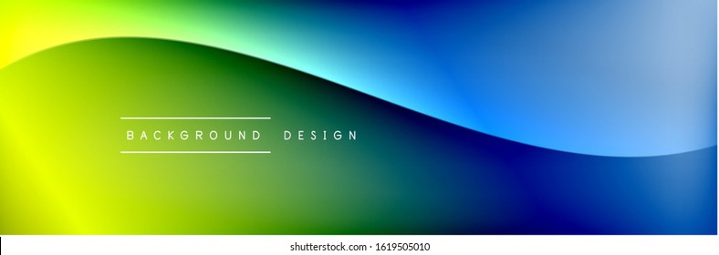 Flowing waves with 3d shadow effects and fluid gradients. Dynamic trendy abstract background. Vector Illustration For Wallpaper, Banner, Background, Card, Book, Illustration, landing, page, cover