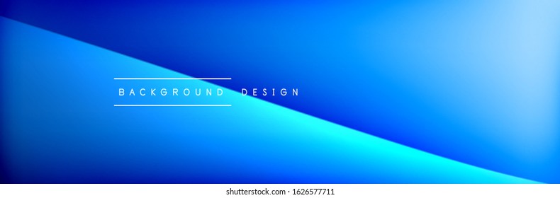 Wellen mit 3D-Schatteneffekten und fließenden Farbverlustern. Dynamischer, abstrakter Hintergrund. Vektorgrafik 