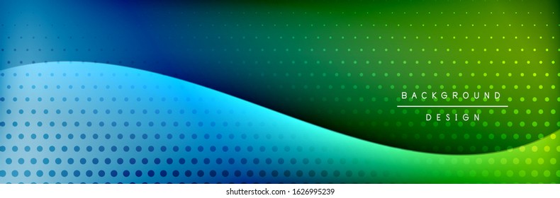 Flowing waves with 3d shadow effects and fluid gradients. Dynamic trendy abstract background. Vector Illustration For Wallpaper, Banner, Background, Card, Book, Illustration, landing, page, cover