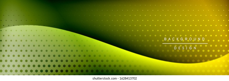 Flowing waves with 3d shadow effects and fluid gradients. Dynamic trendy abstract background. Vector Illustration For Wallpaper, Banner, Background, Card, Book, Illustration, landing, page, cover