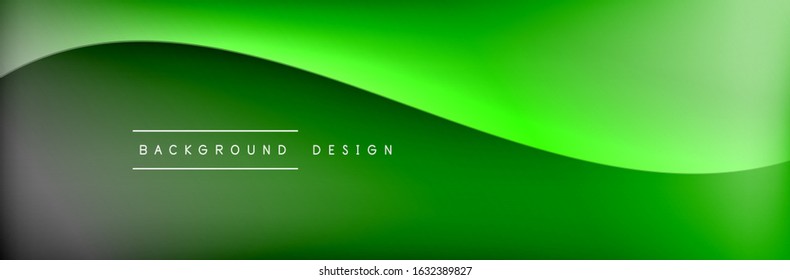 Flowing waves with 3d shadow effects and fluid gradients. Dynamic trendy abstract background. Vector Illustration For Wallpaper, Banner, Background, Card, Book, Illustration, landing, page, cover