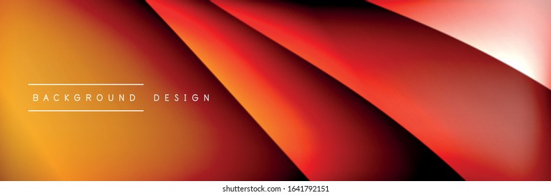 Flowing waves with 3d shadow effects and fluid gradients. Dynamic trendy abstract background. Vector Illustration For Wallpaper, Banner, Background, Card, Book, Illustration, landing, page, cover