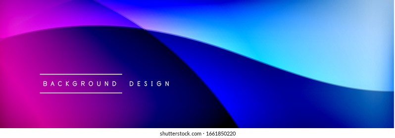 Olas de flujo con efectos de sombra 3d y gradientes de fluido. Fondo abstracto dinámico de moda. Ilustración vectorial para papel tapiz, pancarta, fondo, tarjeta, libro, ilustración, aterrizaje, página, portada