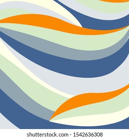 Flowing Waves of Color Background 