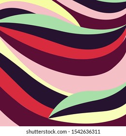 Flowing Waves of Color Background 