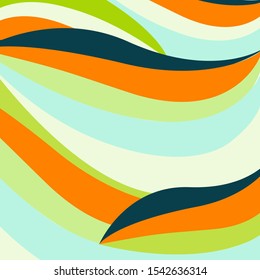 Flowing Waves of Color Background 