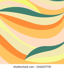 Flowing Waves of Color Background 