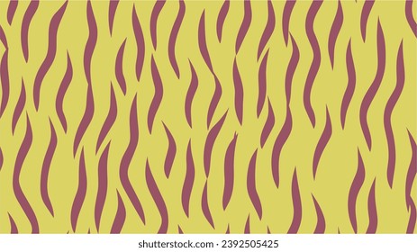 Blühende Wellen von Farbhintergrund. Abstrakter Hintergrund mit gewellten Linien Muster. Vektorgrafik mit optischer Illusion. Retro Groovy, wavy, funky Hintergrund. Nahtlos.