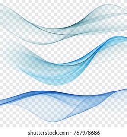 Flowing waves of water blue.Abstract background vector waves