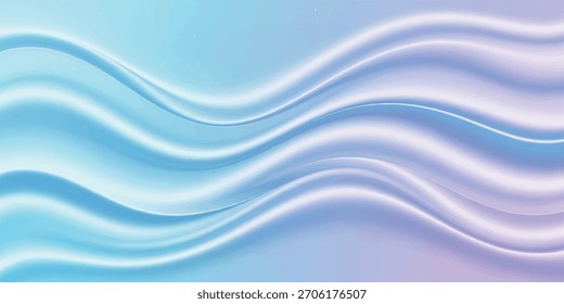 A flowing, wavy background featuring a blend of blue and purple hues, resembling silk fabric with soft, gradient lighting.