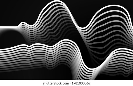 flowing white line fading to background
