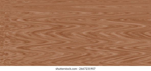 Padrão de textura de madeira fluindo com ondas naturais, tons marrons terrosos, linhas de grãos orgânicos e simetria rítmica que se assemelha a marmoreado abstrato.