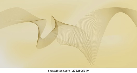 Flowing yellow mesh wave background with soft curves creating elegant warm modern visual movement