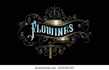 FLOWINGS lettering custom style design