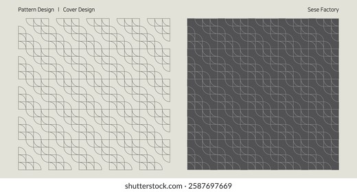 Flowy wave pattern cover design