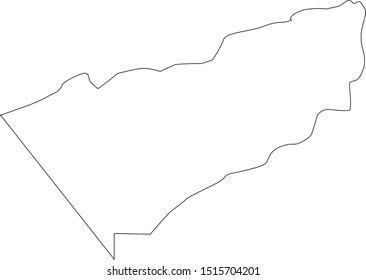 Floyd County Map In State Of Virginia