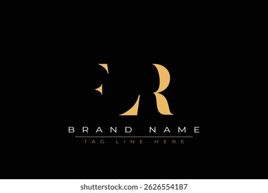 FLR abstract letter logo design. This logo is designed by three abstract letters.
