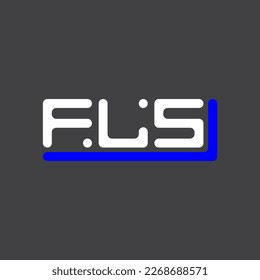 Diseño creativo del logotipo de la letra FLS con gráfico vectorial, logotipo FLS sencillo y moderno.