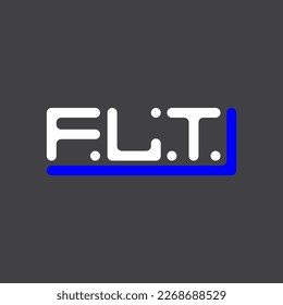 FLT letter logo creative design with vector graphic, FLT simple and modern logo.