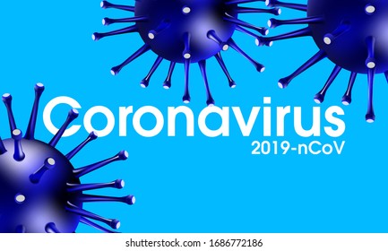 Flu COVID-19 virus cell, virus background. Coronavirus influenza infection. Pandemic medical health risk concept.Floating China pathogen respiratory influenza covid virus cells