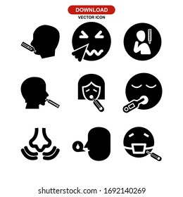 flu icon or logo isolated sign symbol vector illustration - Collection of high quality black style vector icons
