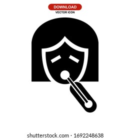 flu icon or logo isolated sign symbol vector illustration - high quality black style vector icons
