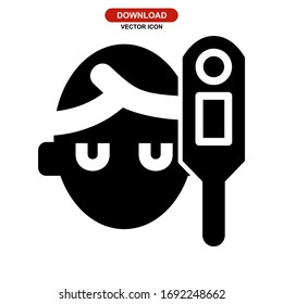 flu icon or logo isolated sign symbol vector illustration - high quality black style vector icons
