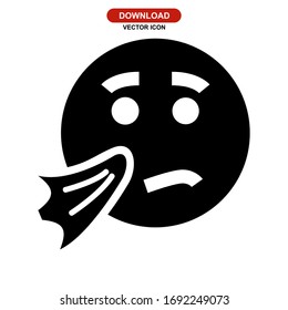 Grippe-Symbol oder -Logo einzeln auf Zeichen - Vektorillustration - hochwertige Vektorsymbole im schwarzen Stil
