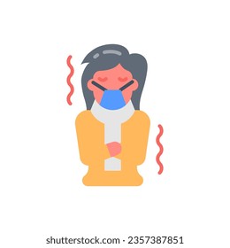 Flu icon in vector. Illustration