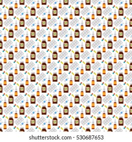 Flu influenza seamless pattern vector.