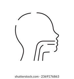 Flu line icon. Stay in bed with flu line icon, Home treatment concept, Sick man lying in bed sign on white background, bed rest and recovering. Vector graphic