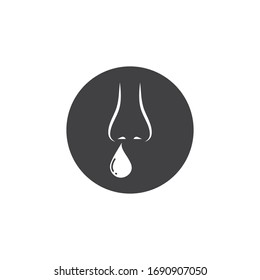 flu nose vector icon illustration design