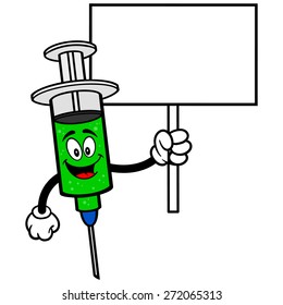 Flu Shot with Sign
