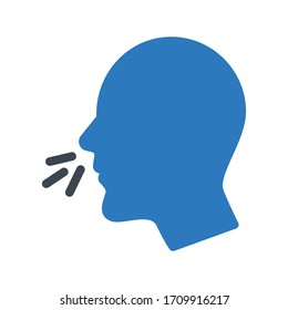 flu vector glyph color icon 