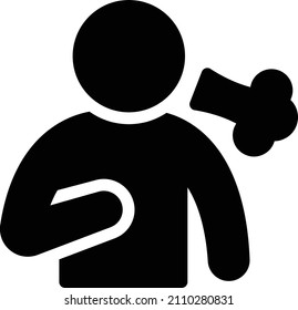 Grippe-Vektorgrafik auf transparentem Hintergrund. Symbole in Premium-Qualität. Glyphen Vektorsymbol für Konzept und Grafikdesign.