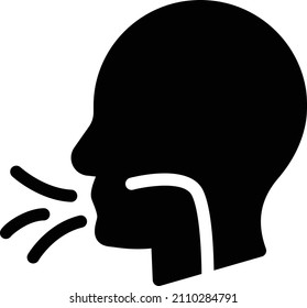 ilustración del vector de gripe en un fondo transparente. Símbolos de calidad premium. Icono vector glifos para concepto y diseño gráfico.