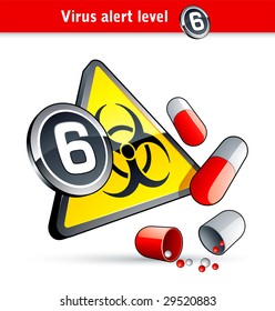 Flu Virus alert number six