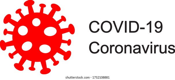 Grippe-Virus-Symbol, Vektorgrafik-Logo-Vorlage