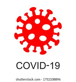 flu virus icon vector illustration logo template