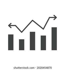 Fluktuieren Sie das Vektorbild des Symbols. Kann auch für unternehmerische Initiative verwendet werden. Geeignet für mobile Apps, Web-Apps und Printmedien.