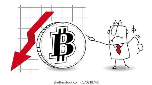 fluctuation of the bitcoin down