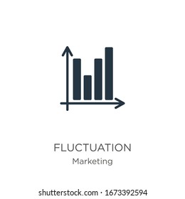 Fluctuation icon vector. Trendy flat fluctuation icon from marketing collection isolated on white background. Vector illustration can be used for web and mobile graphic design, logo, eps10