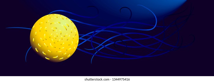 Fluent gradient circle full moon illustration in impressionistic style. Can be used for flow design poster, electronic music technology cover, flyer, logo, t-shirt print.