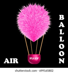 Fluff hot air balloon